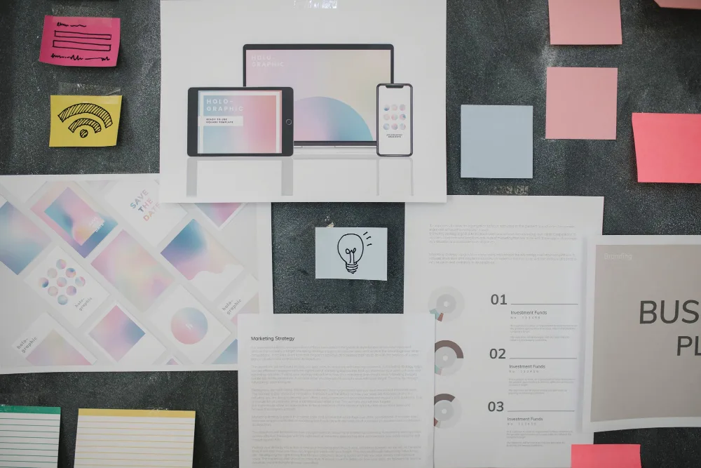 Company visual identity - examples of brand elements - Idea For Design