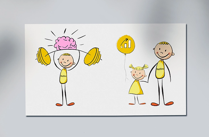Ilustracji dla SportMedytacja - ilustracja do materiałów firmowych - Idea For Design