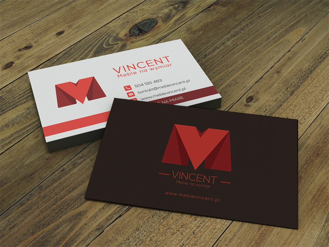 logo na wymiar - materiał drukowany - Meble Vincent