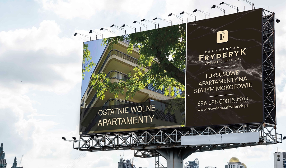billboard dla dewelopera - wersja prezentacyjna - Rezydencja Fryderyk