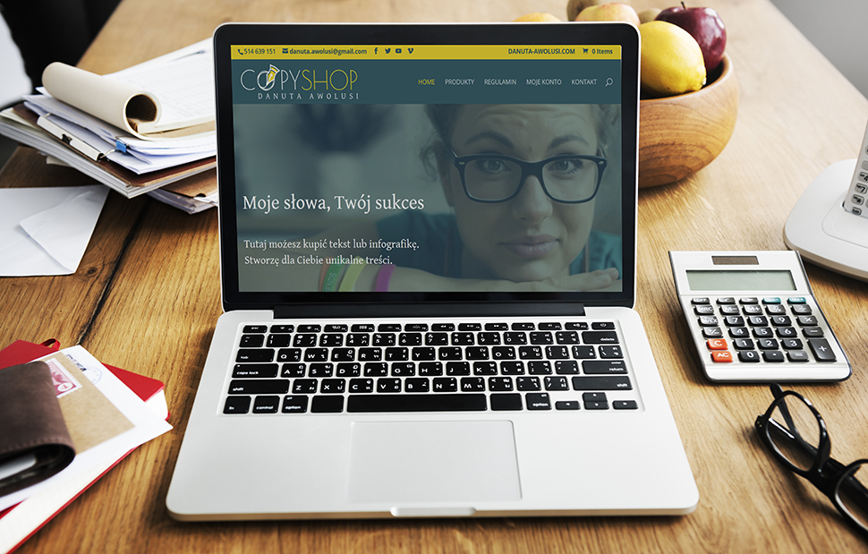 Danuta Awolusi Sklep - pełny widok copyshopu online