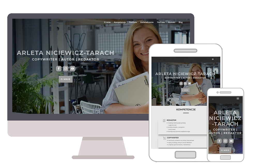 Strona copywritera - widok szczegółów - Arleta Niciewicz-Tarach