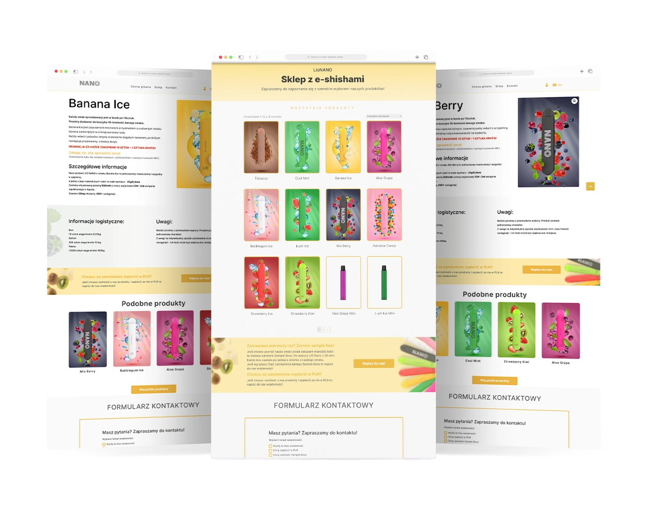 Hurtownia internetowa WooCommerce - sekcja oferty - LioNANO